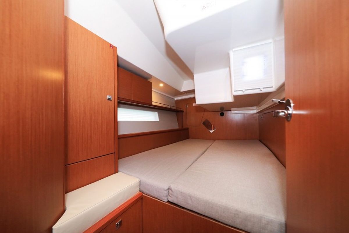 Cabin on Katharina, a Bavaria C45 Style sailboat at Grad Biograd na Moru, Croatia