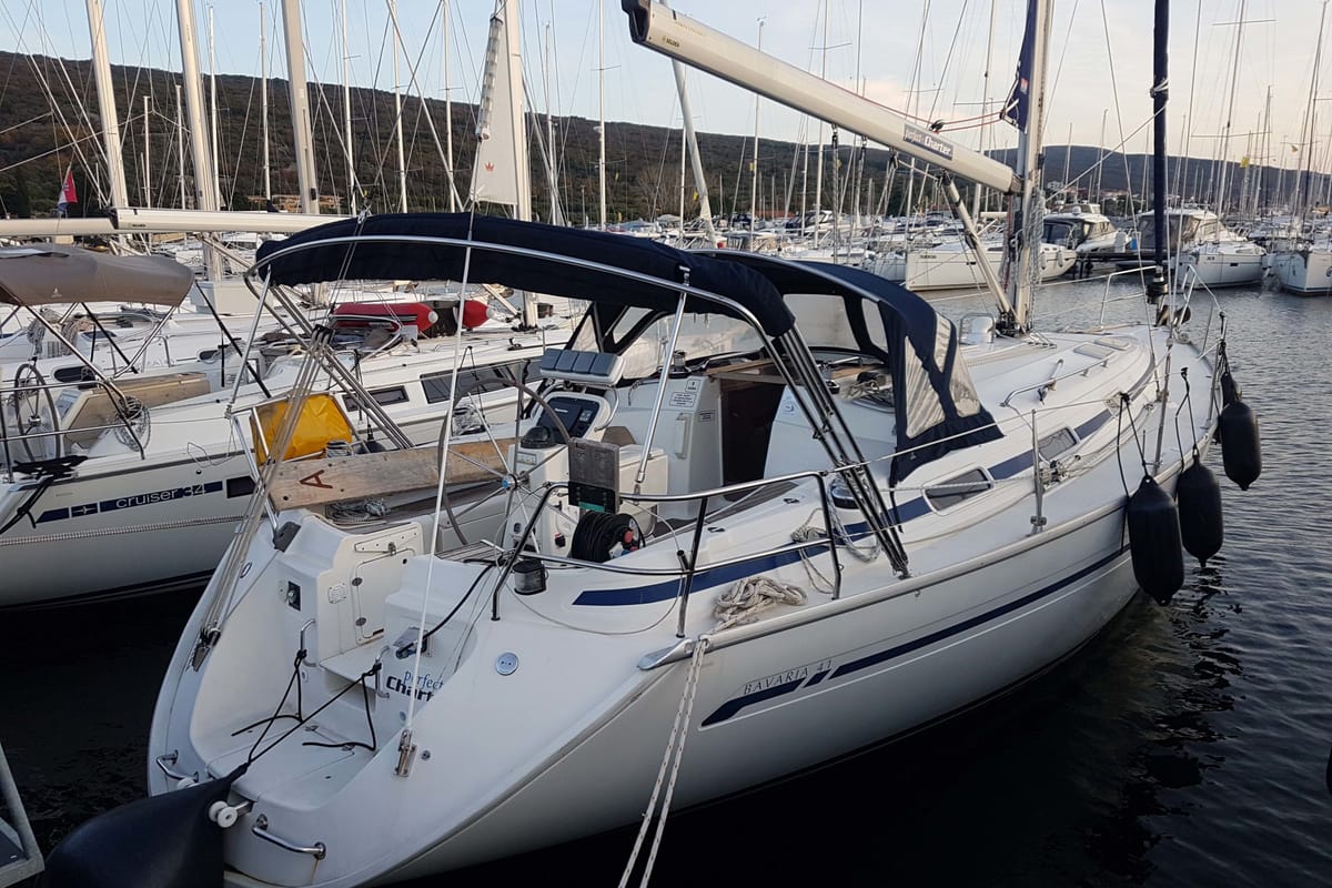 Azzurro, a Bavaria 41 sailboat at Punat, Croatia