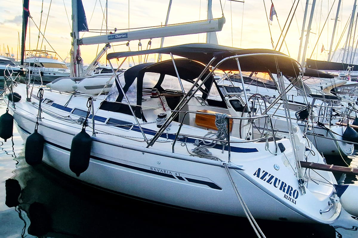 Azzurro, a Bavaria 41 sailboat at Punat, Croatia