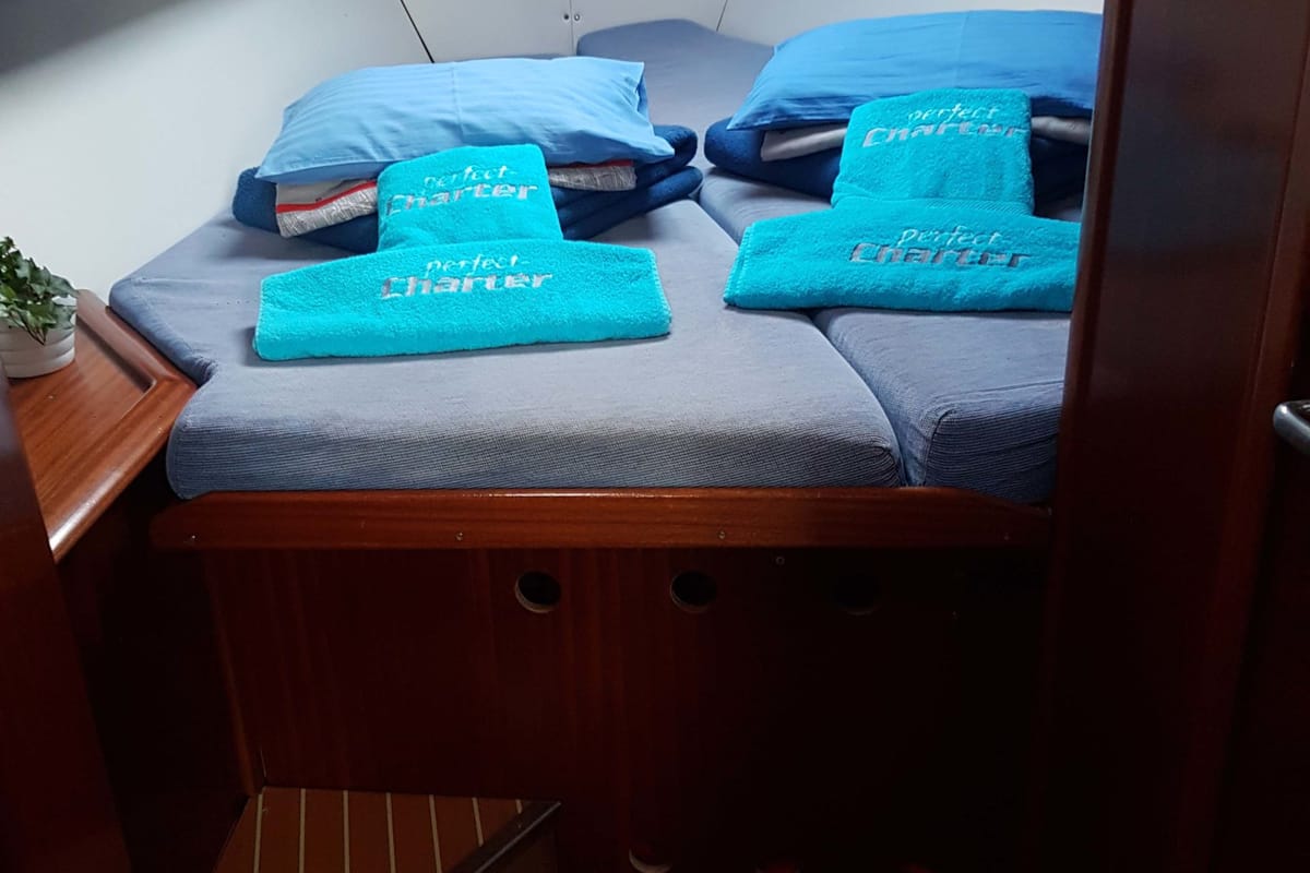 Azzurro, a Bavaria 41 sailboat at Punat, Croatia