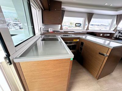 Galley of Hanna 1, a Lagoon 450 S catamaran at Grad Kaštela, Croatia
