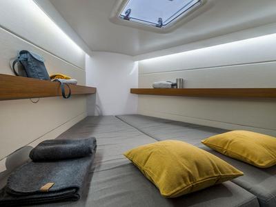 Cabin on Tiamat, a Beneteau First 36 sailboat at Piraeus, Greece