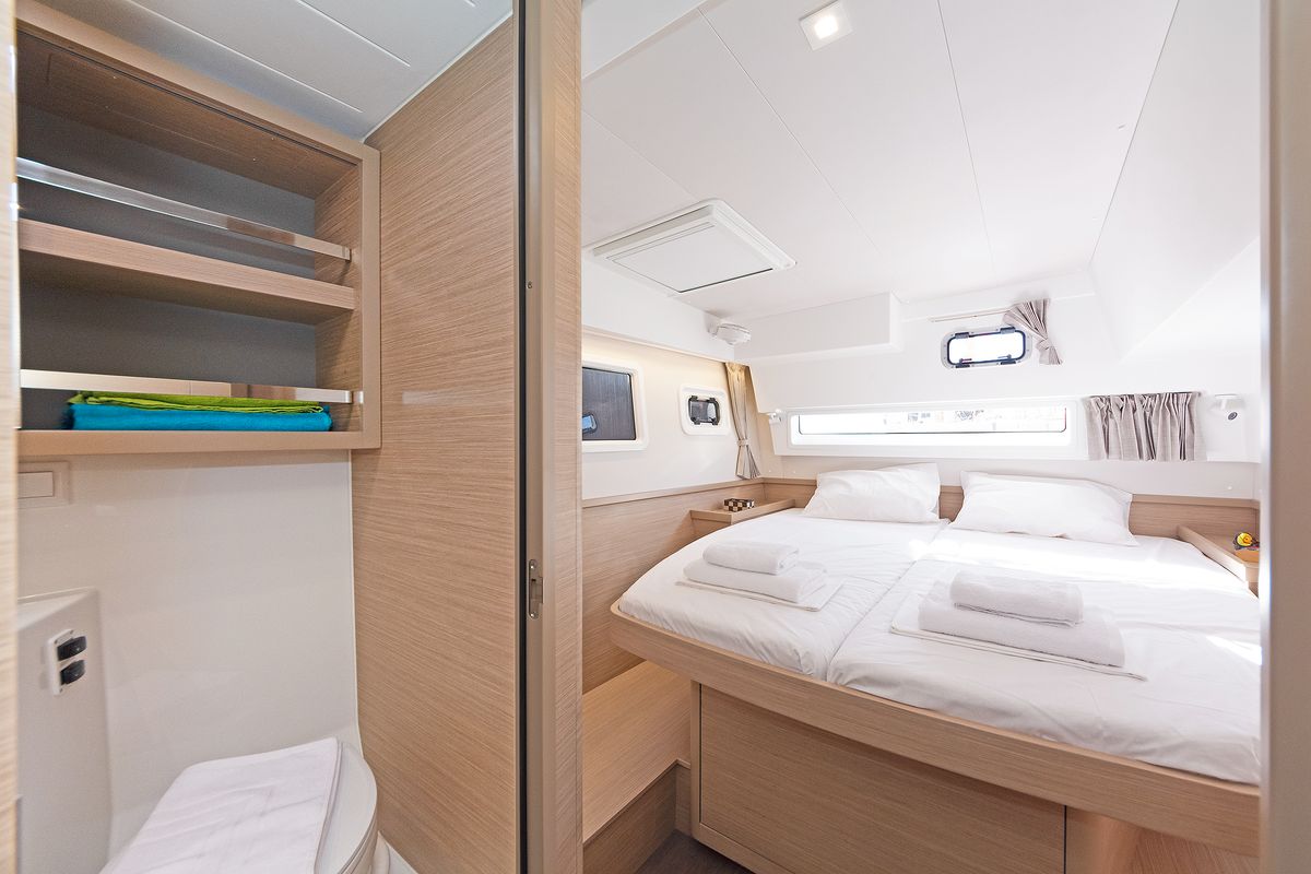 Cabin on Dream Waters, a Lagoon 42 catamaran at Volos Municipality, Greece
