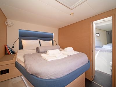 Cabin on First Life, a Fountaine Pajot Tanna 47 catamaran at Skradin, Croatia