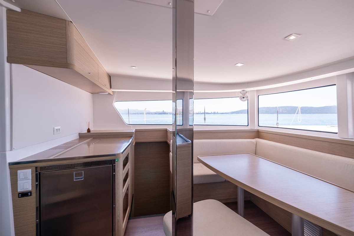 Salon of Sophie, a Lagoon 42 OW catamaran at Grad Kaštela, Croatia