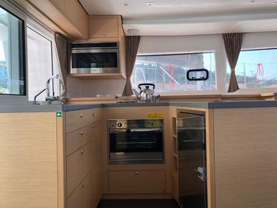 Galley of Aristofanis, a Lagoon 450 F catamaran at Municipal Unit of Lefkada, Greece