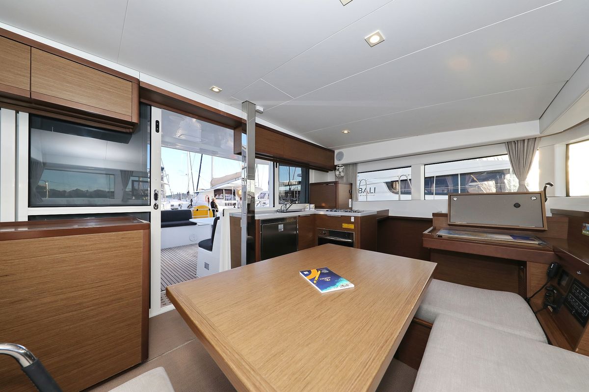 Salon of Mars, a Lagoon 40 catamaran at Grad Vodice, Croatia