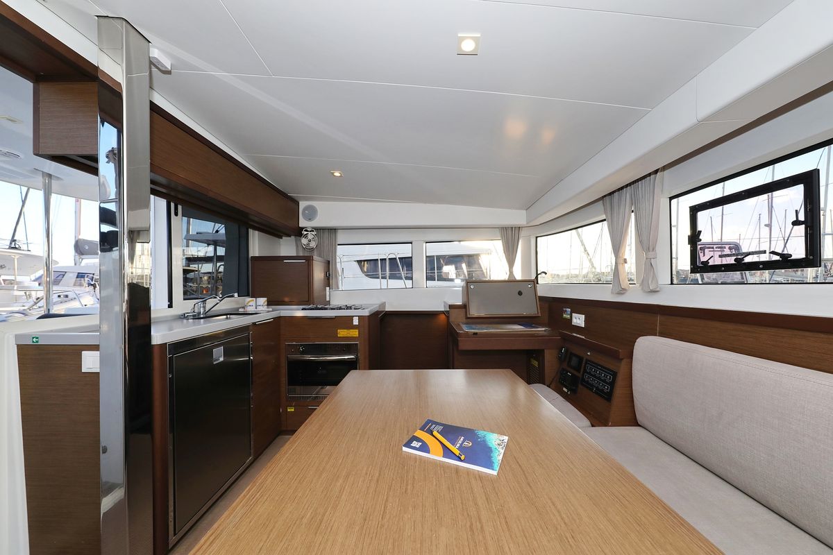 Salon of Mars, a Lagoon 40 catamaran at Grad Vodice, Croatia
