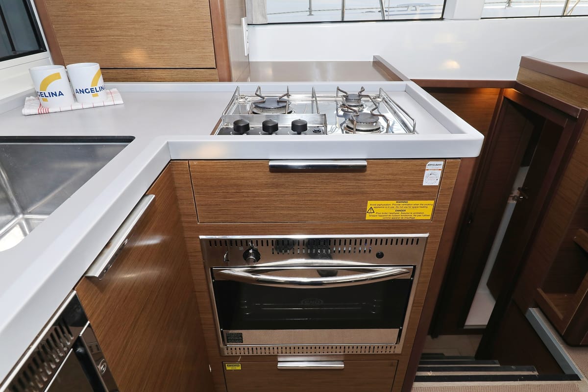 Galley of Mars, a Lagoon 40 catamaran at Grad Vodice, Croatia