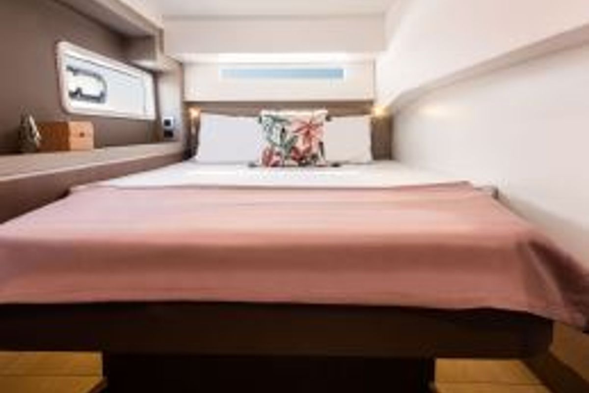 Cabin on Kebifor, a Bali 4.2 catamaran at Municipal Unit of Palairos, Greece