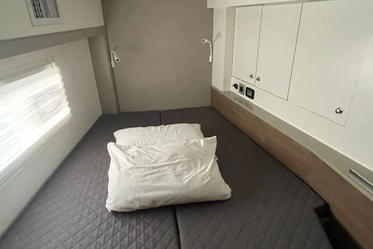 Cabin on Kebifor, a Bali 4.2 catamaran at Municipal Unit of Palairos, Greece