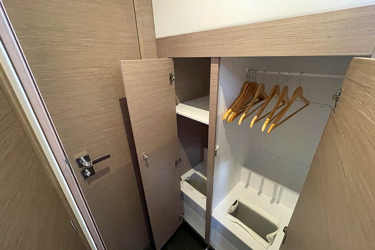 Cabin on Knotty Cat (Forever Young), a Fountaine Pajot Tanna 47 catamaran at Road Town, British Virgin Islands