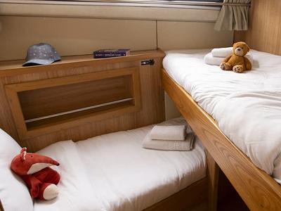 Cabin on Classique Star - Budget 8, a Cygnet Classique Star motorboat at Rheinsberg, Germany