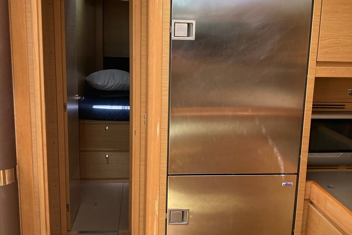 Galley of Nakupenda, a Dufour 56 Exclusive sailboat at Olbia, Italy