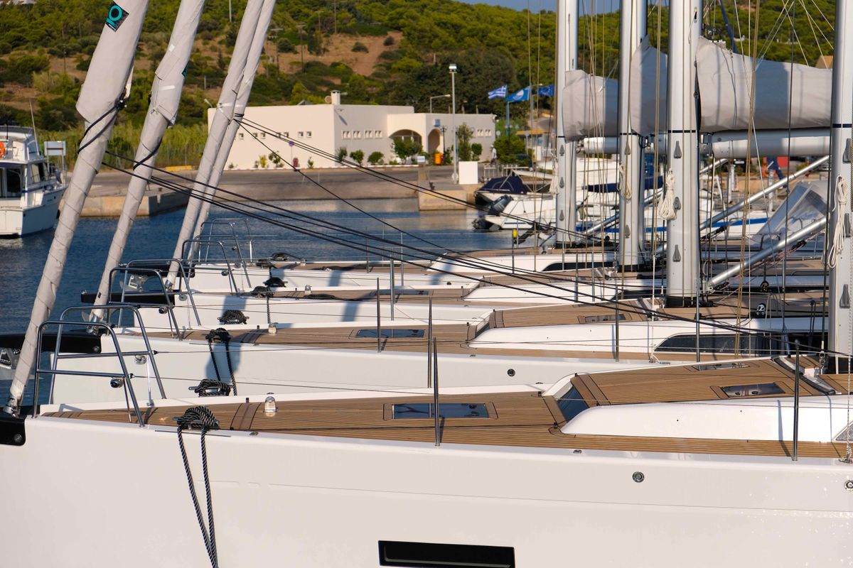 Exterior view of Sophia, a X-Yachts X4⁶ sailboat at Lavreotiki Municipal Unit, Greece