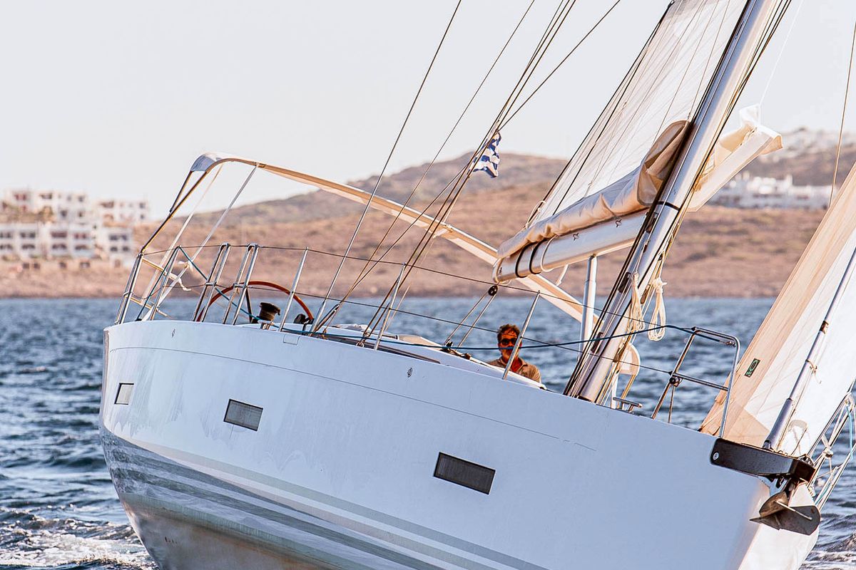 Exterior view of Sophia, a X-Yachts X4⁶ sailboat at Lavreotiki Municipal Unit, Greece