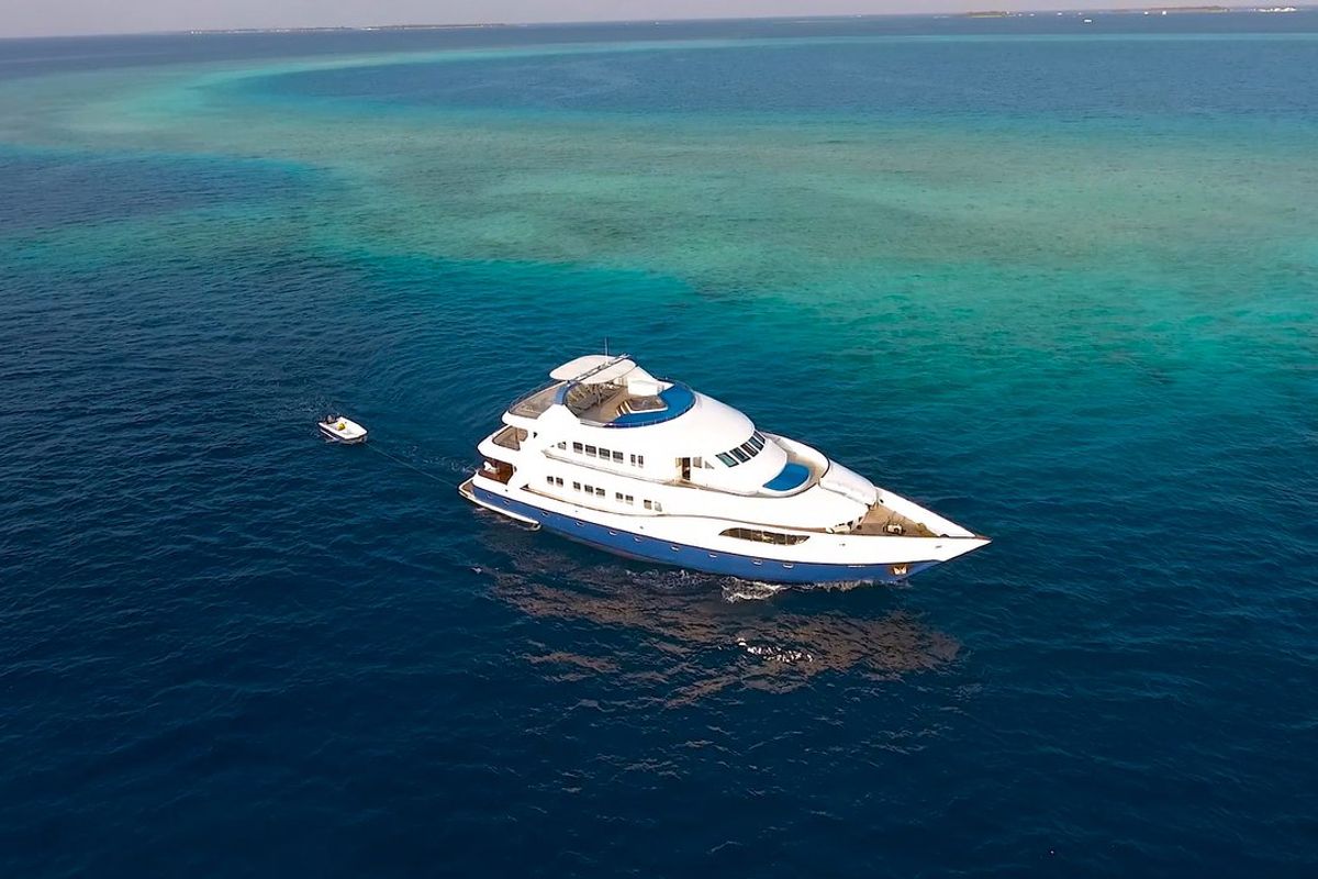 Exterior view of Honors Legacy, a Custom Made MY Honors Legacy yacht at Malé, Maldives