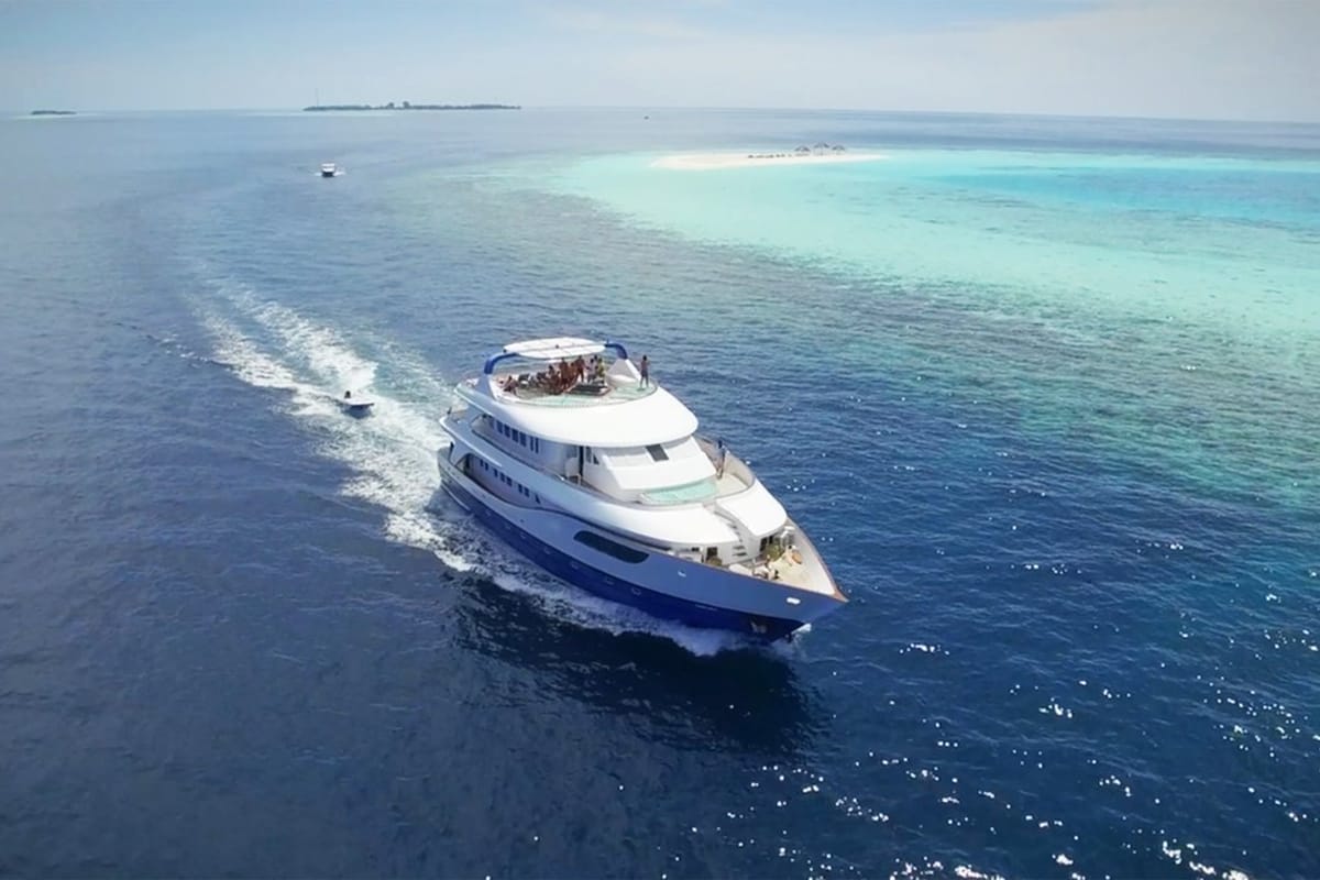 Exterior view of Honors Legacy, a Custom Made MY Honors Legacy yacht at Malé, Maldives
