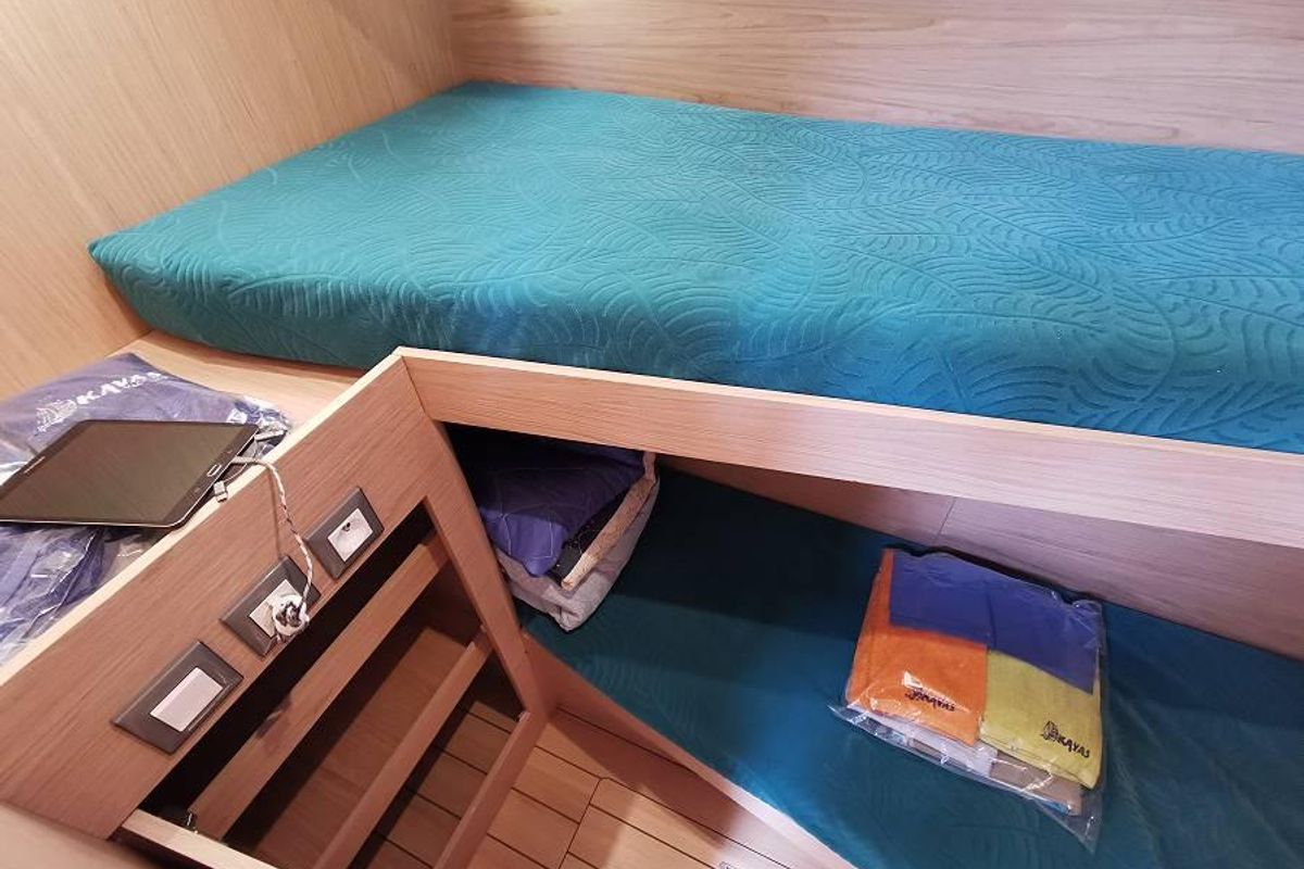 Cabin on Alexandros, a Beneteau Oceanis 51.1 sailboat at Municipal Unit of Lefkada, Greece