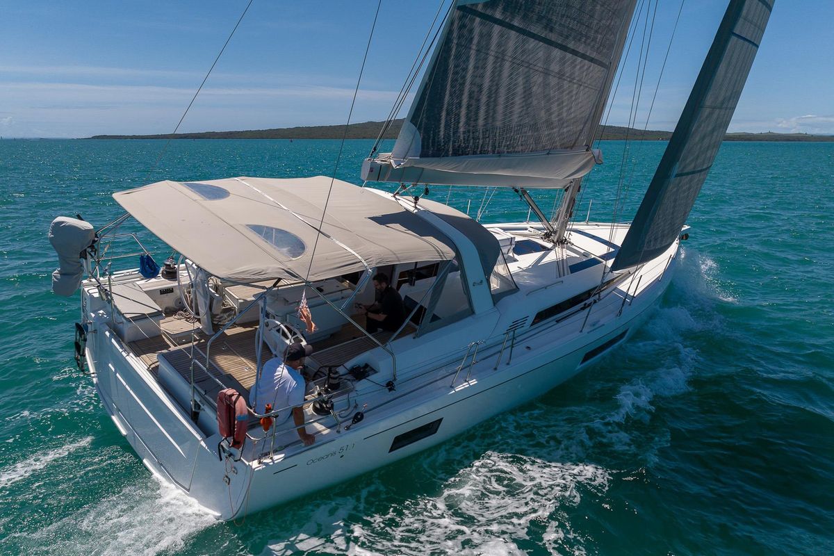 Exterior view of Alexandros, a Beneteau Oceanis 51.1 sailboat at Municipal Unit of Lefkada, Greece