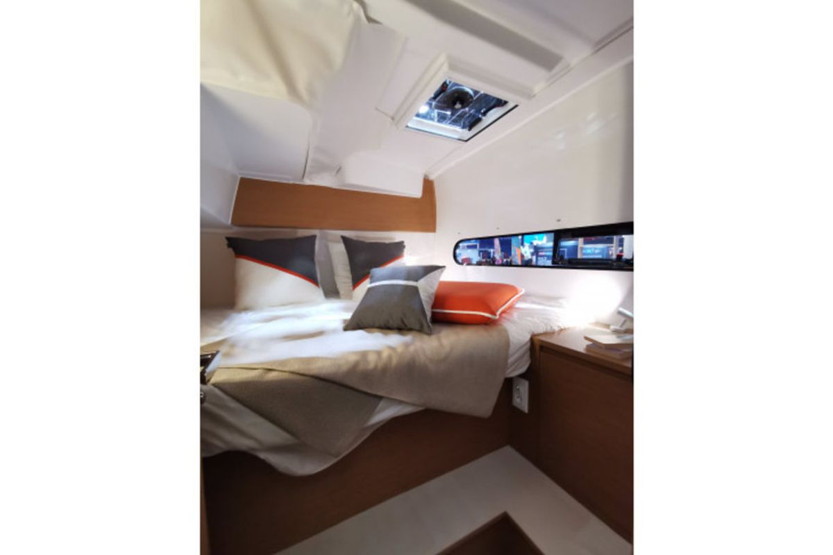 Cabin on Carmelina, a Excess 11 catamaran at Fethiye, Turkey
