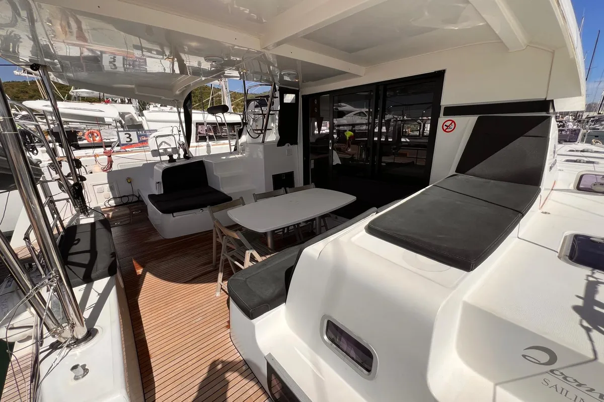 ICE CAT, a Lagoon Lagoon 42 catamaran at Olbia, Italy