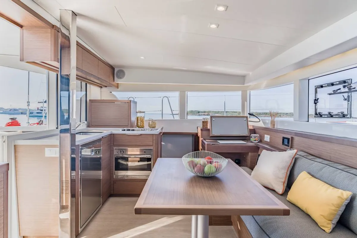 Cabin on D'Arros, a Lagoon 40 catamaran at Seychelles, Mahe, Seychelles