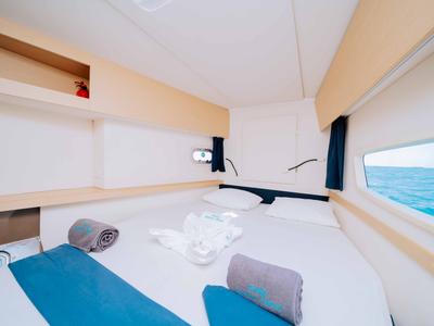 Cabin on Knyps, a Fountaine Pajot Helia 44 - 4 + 2 cab. catamaran at Azam Marina, Tanzania