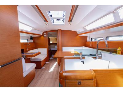 Salon of Sicc, a Jeanneau Sun Odyssey 419 sailboat at Grad Kaštela, Croatia