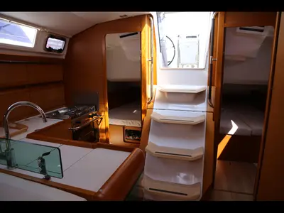 Galley of Sicc, a Jeanneau Sun Odyssey 419 sailboat at Grad Kaštela, Croatia