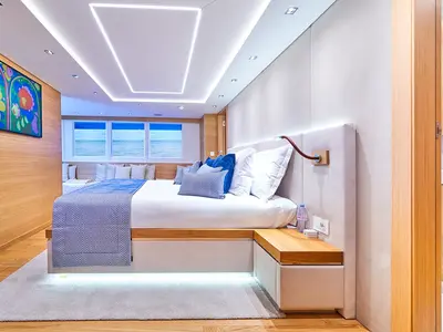 Cabin on Argo, a Custom Made ICY 55 yacht at Split, Croatia