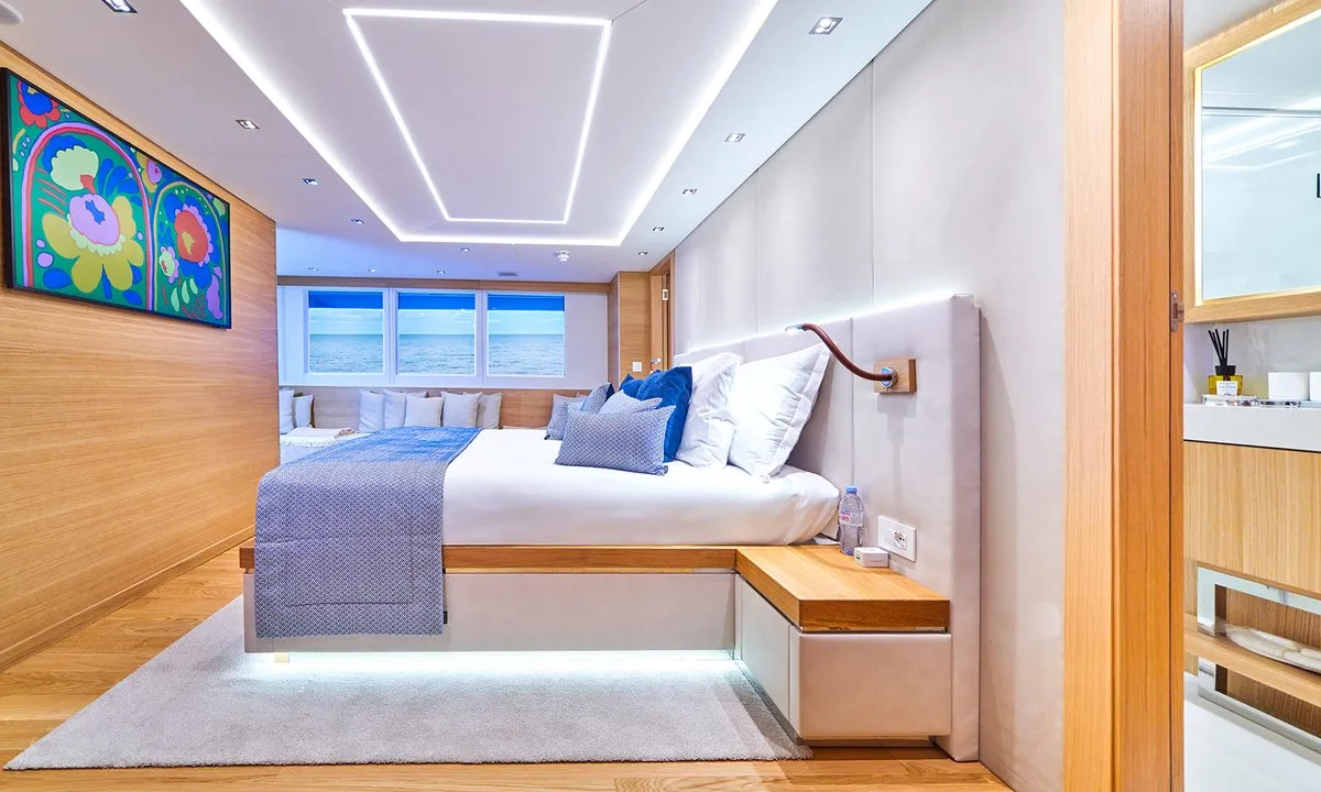 Cabin on Argo, a Custom Made ICY 55 yacht at Split, Croatia