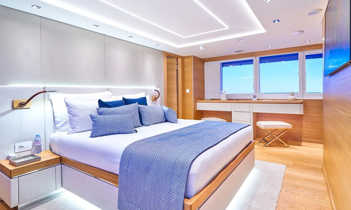 Cabin on Argo, a Custom Made ICY 55 yacht at Split, Croatia
