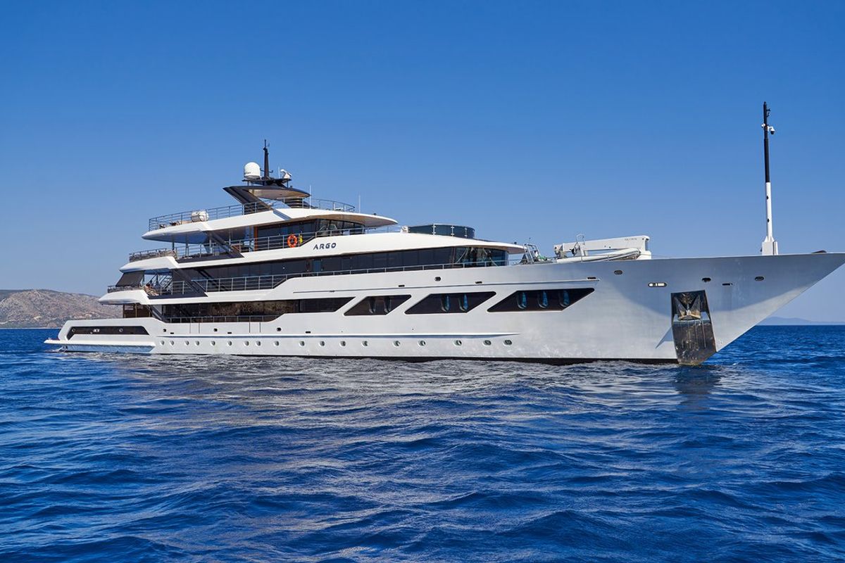 Exterior view of Argo, a Custom Made ICY 55 yacht at Split, Croatia