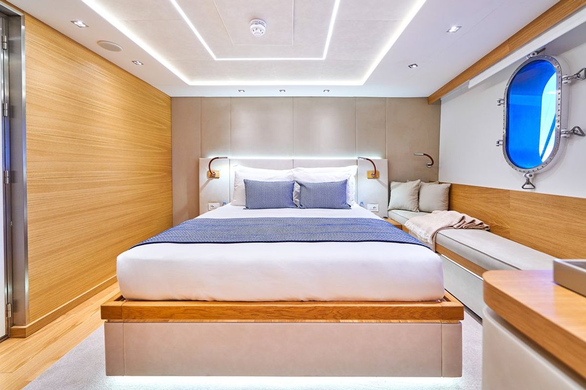 Cabin on Argo, a Custom Made ICY 55 yacht at Split, Croatia