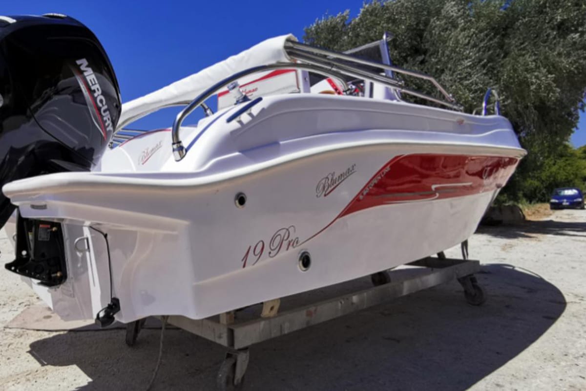 Exterior view of Nemo, a Gulet Blumax 19 Pro motorboat at Livorno, Italy