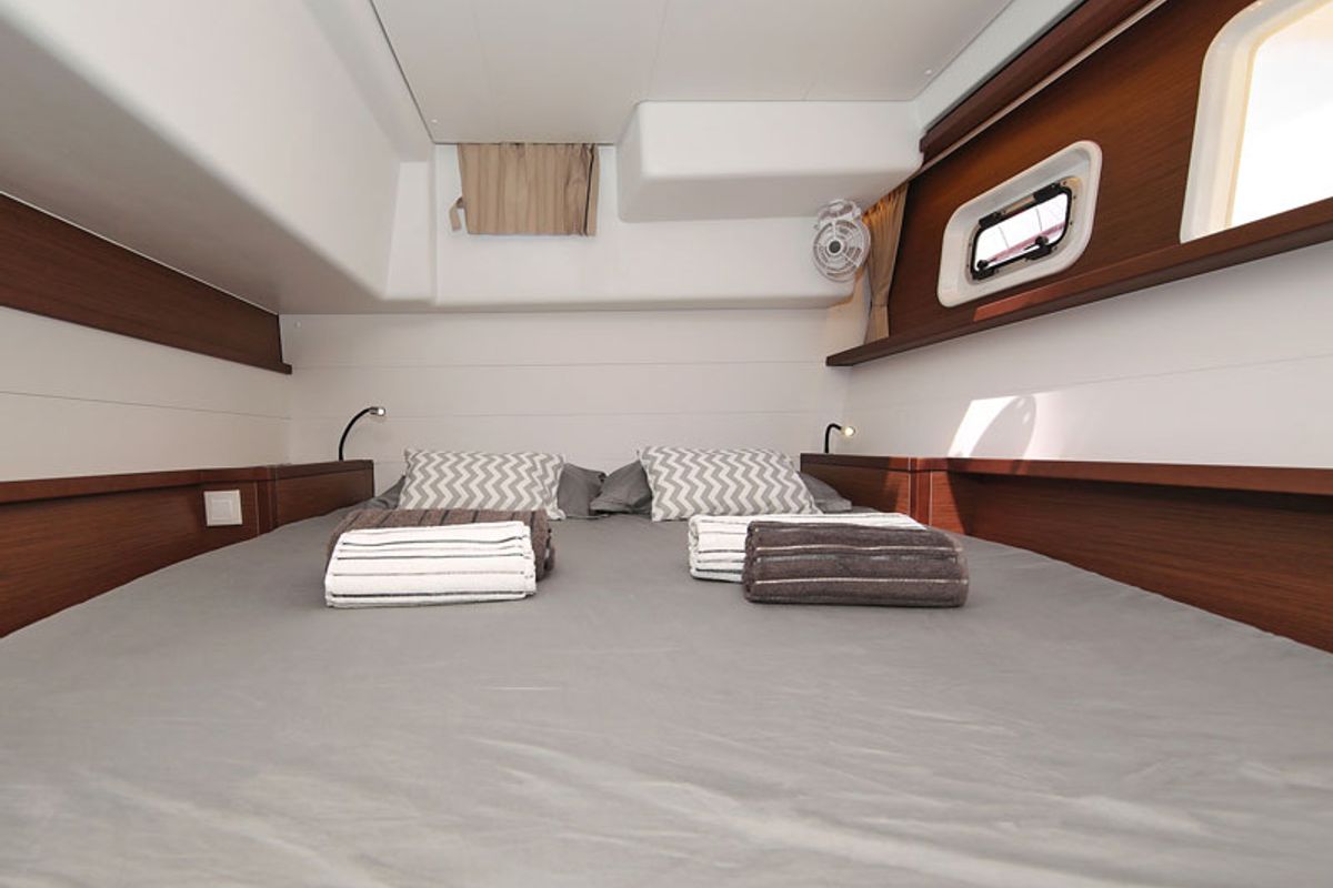 Cabin on PARADISE, a Lagoon 450 catamaran at Općina Sukošan, Croatia