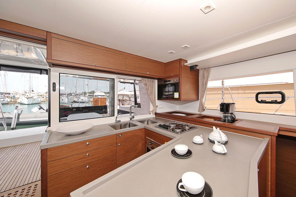 Galley of PARADISE, a Lagoon 450 catamaran at Općina Sukošan, Croatia