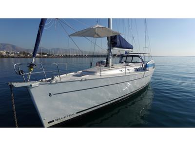 Salon of Lucky Dice, a Beneteau Cyclades 50.5 sailboat at Athens, Greece