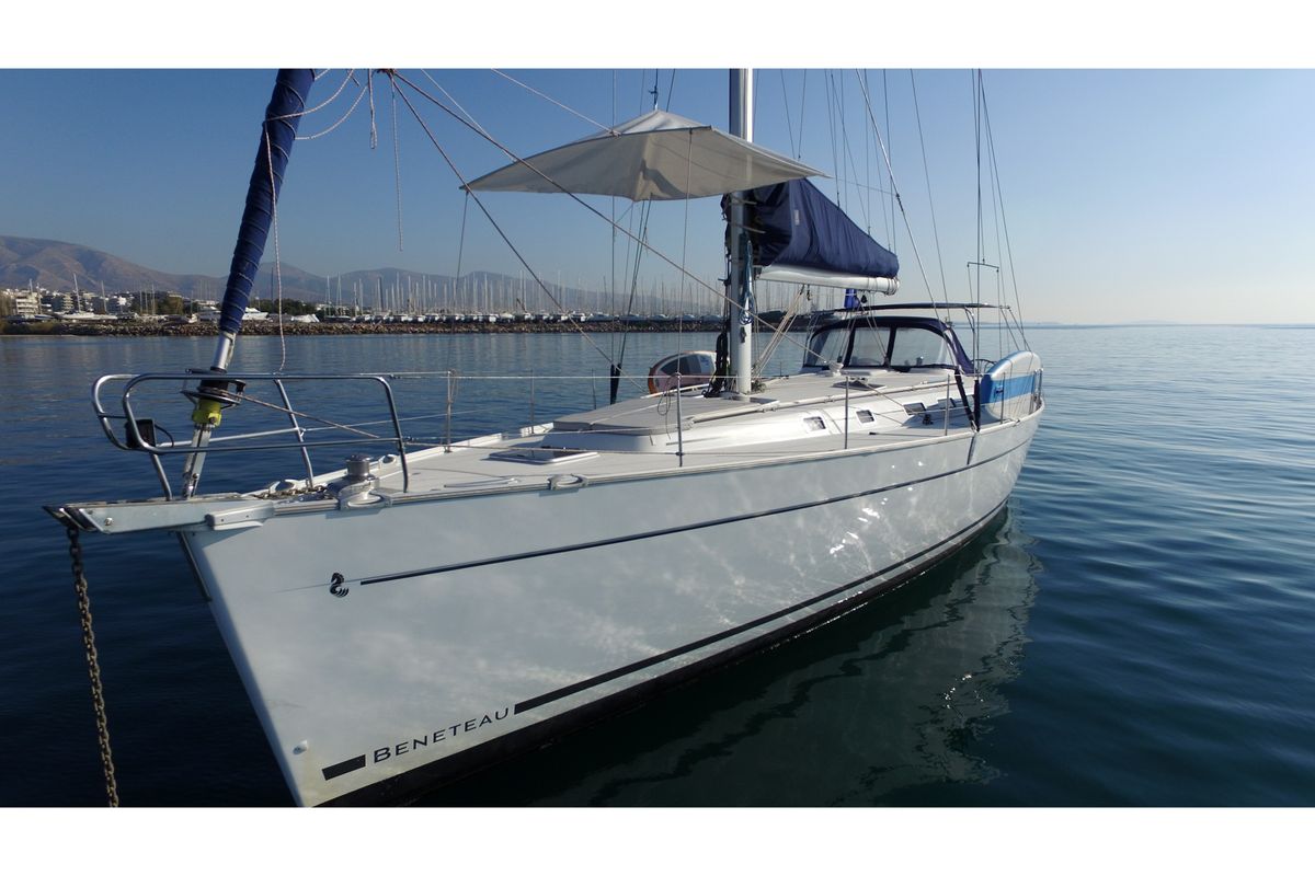 Salon of Lucky Dice, a Beneteau Cyclades 50.5 sailboat at Athens, Greece