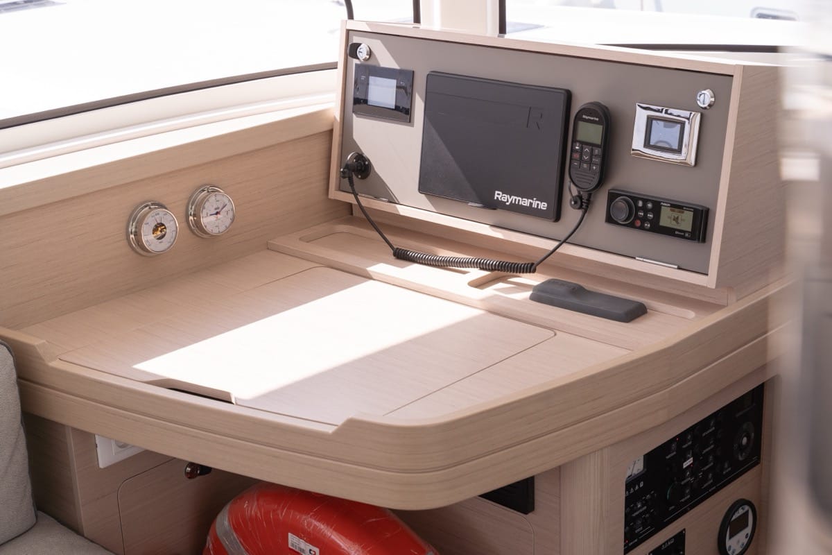 Arca 42, a Lagoon 42 catamaran at Olbia, Italy