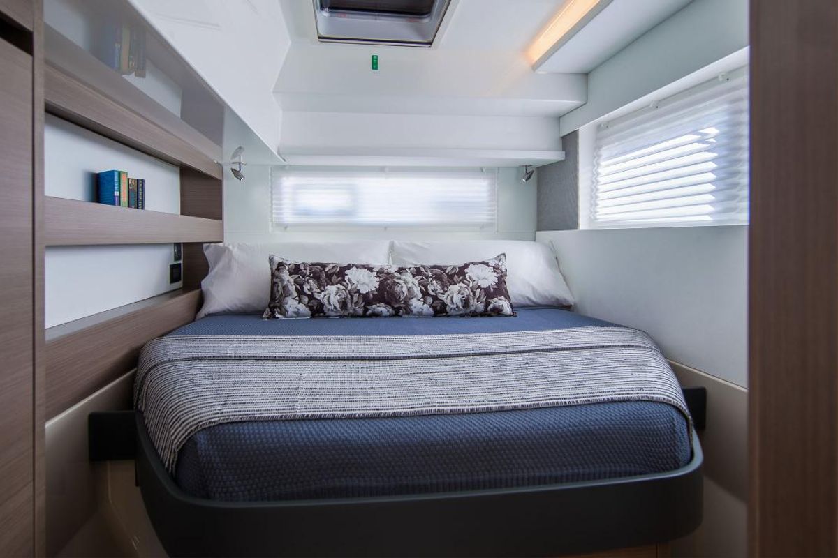 Cabin on Moorings 4200/4 Club, a Leopard 42 catamaran at Općina Marina, Croatia
