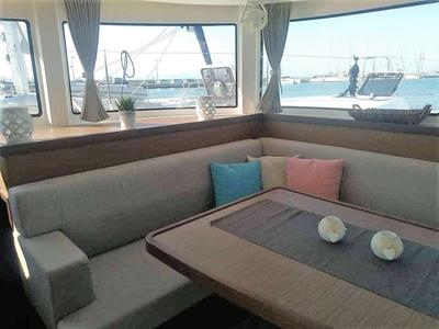 Salon of Elysium crewed - VIP equipped, a Lagoon 42 catamaran at Municipal Unit of Lefkada, Greece