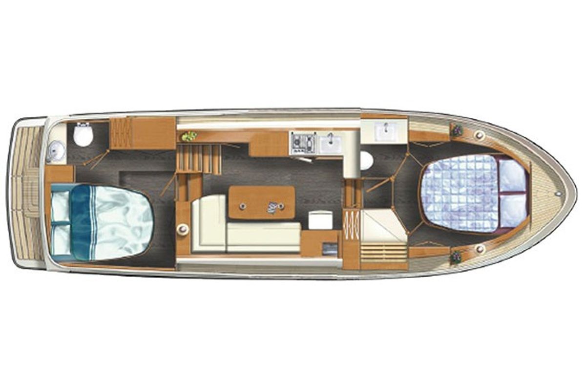 Ella , a Linssen Grand Sturdy 35.0 AC motorboat at Mirow, Germany