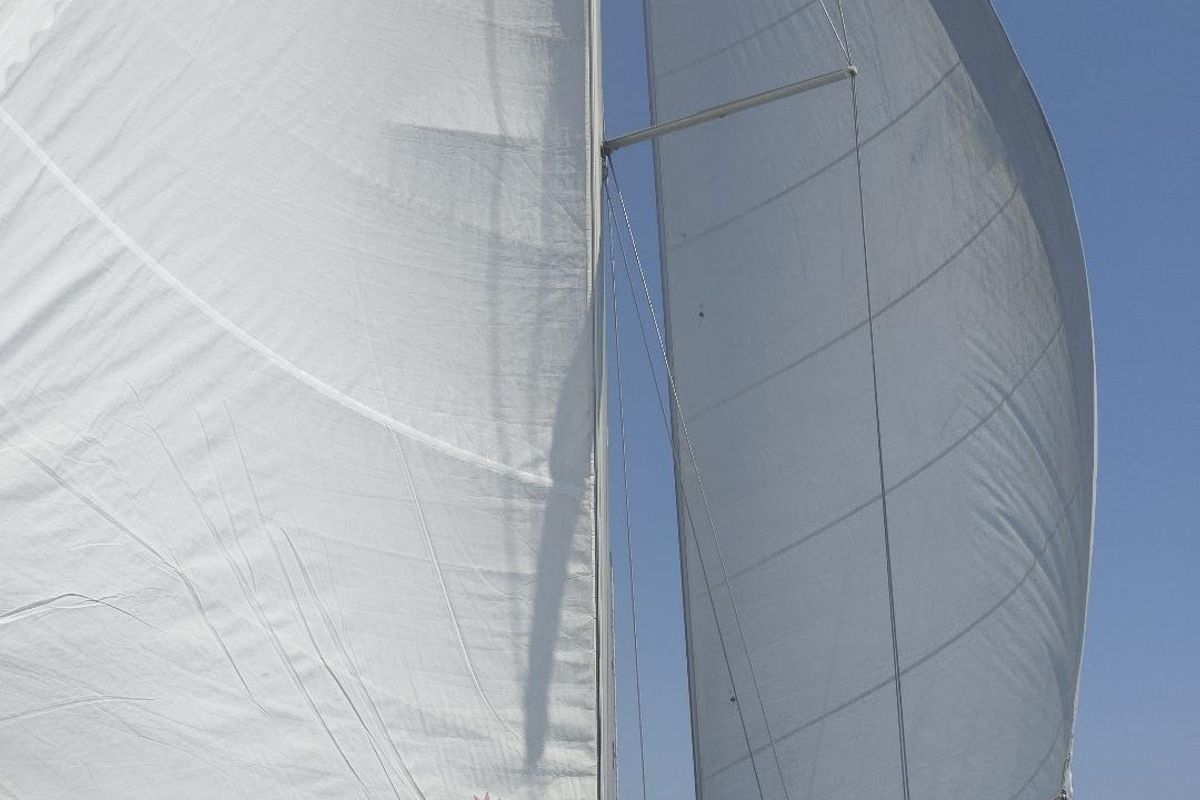 Epikouros, a Jeanneau Sun Odyssey 45.1 sailboat at Municipality of Kalamata, Greece
