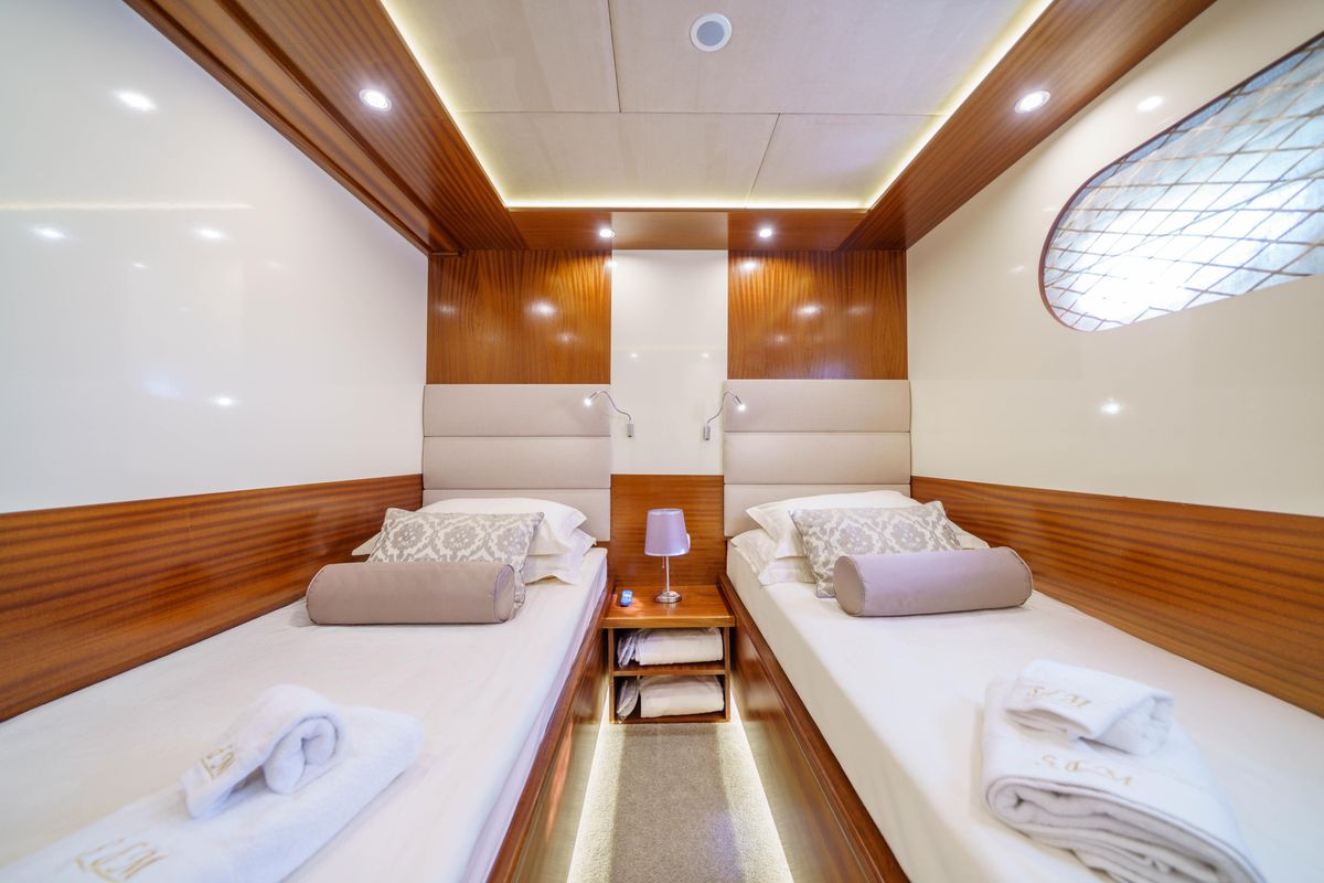 Cabin on Son De Mar, a Unknown Son De Mar yacht at Split, Croatia