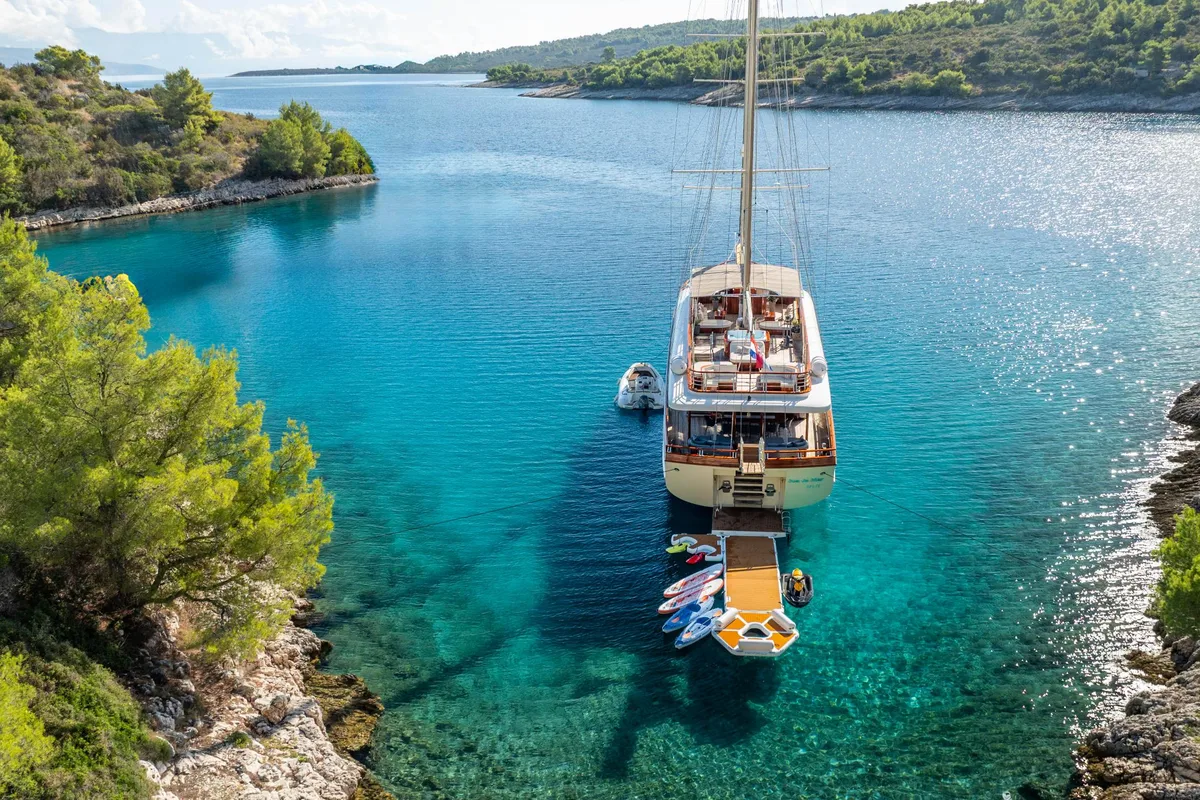 Exterior view of Son De Mar, a Unknown Son De Mar yacht at Split, Croatia