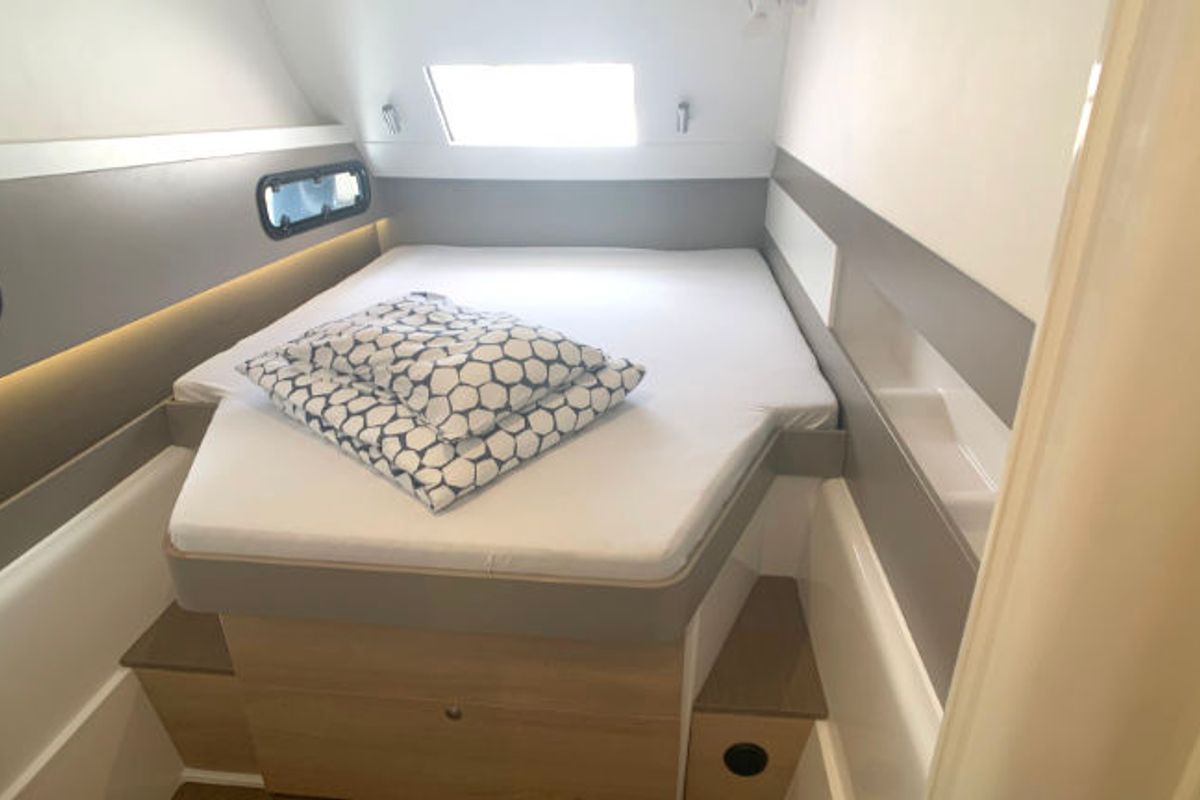 Cabin on Jax, a Bali 4.1 catamaran at Općina Rogoznica, Croatia
