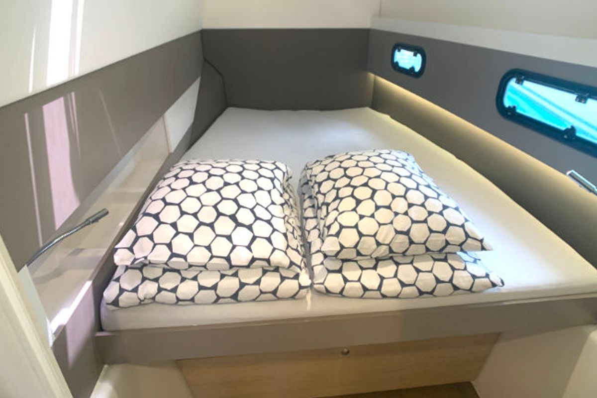 Cabin on Jax, a Bali 4.1 catamaran at Općina Rogoznica, Croatia