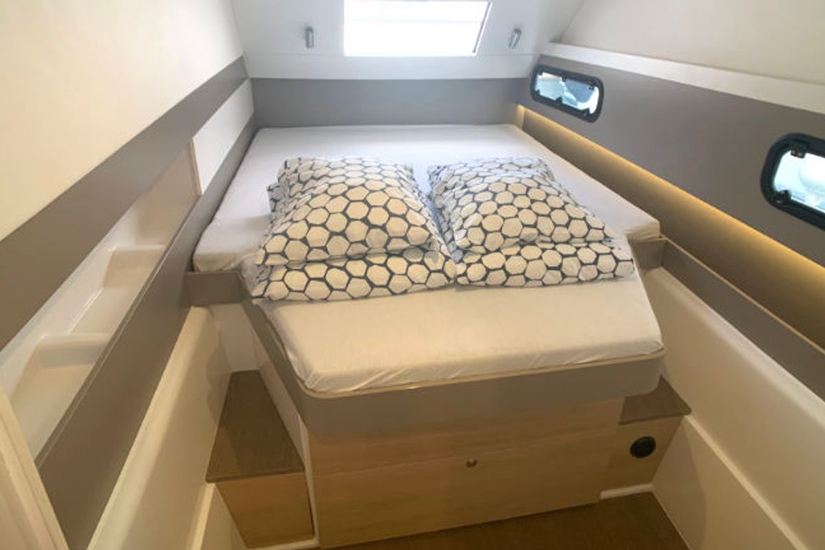 Cabin on Jax, a Bali 4.1 catamaran at Općina Rogoznica, Croatia
